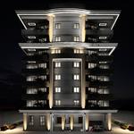 نمای 3d شب پروژه نارنجستان 1 کوهک منطقه 22