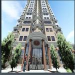 نمای برج الماس مروارید تعاونی دندانپزشکان استان تهران