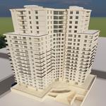 نمای پروژه ونوس هوم لند شهرداری منطقه 22