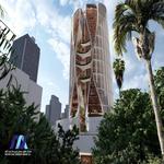 نمای 3D پروژه اداری نارنجستان تعاونی ابنیه آکام