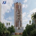 نمای 3D پروژه اداری نارنجستان تعاونی ابنیه آکام