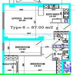 پلان نقشه برج آترا منطقه 22