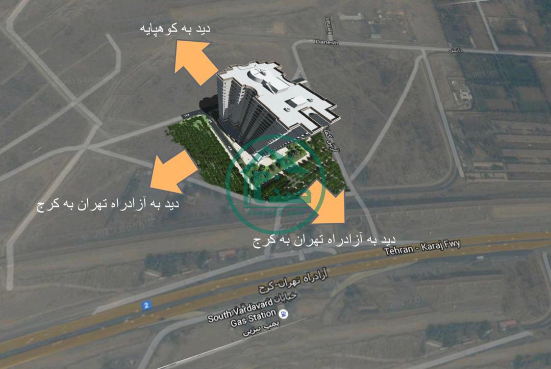 موقعیت پروژه الماس تعاونی دندانپزشکان استان تهران