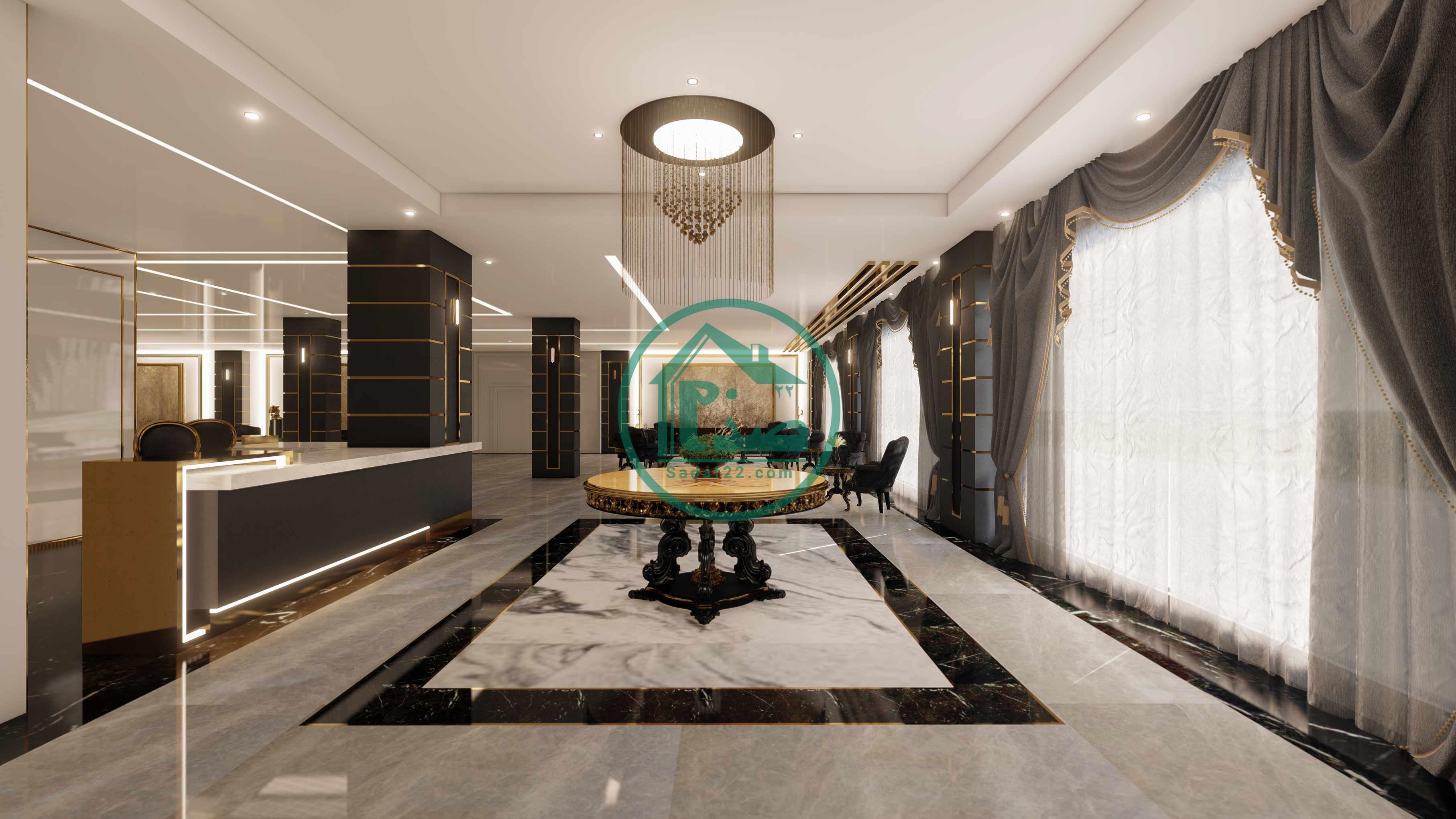 ورودی لابی برج زیتون 2 بلوار کوهک