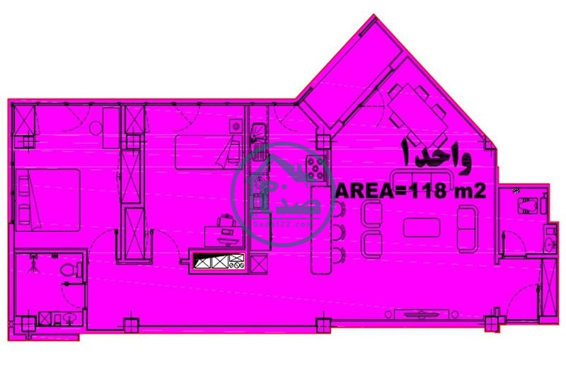 پلان برج های تیپ C پروژه شهید خرازی