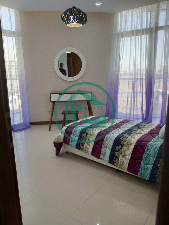 اتاق خواب برج تریتیوم دریاچه چیتگر