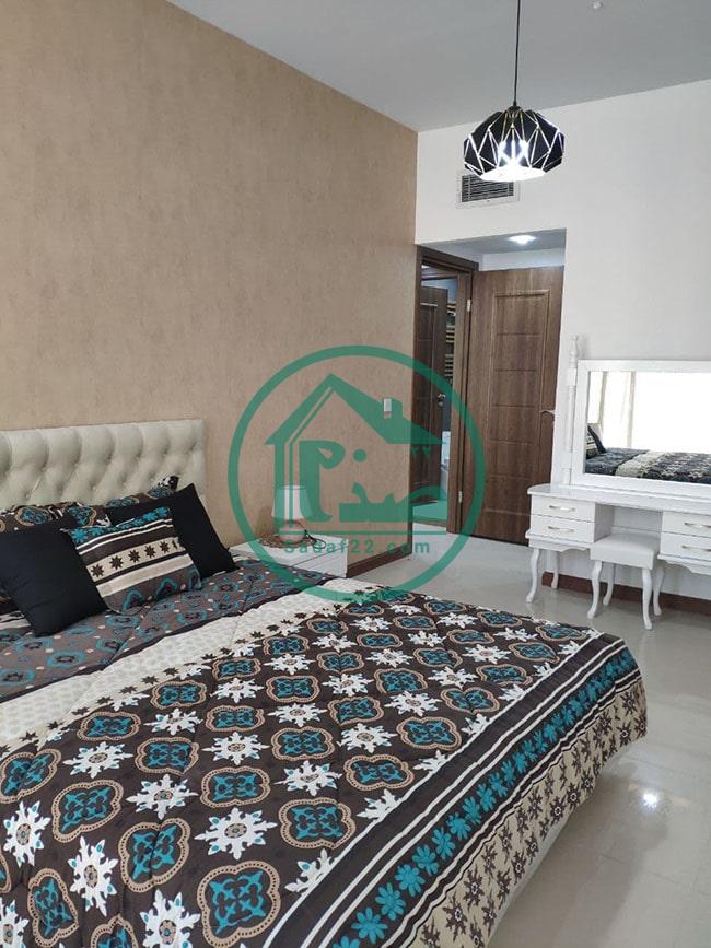 اتاق خواب والدین برج تریتیوم دریاچه چیتگر