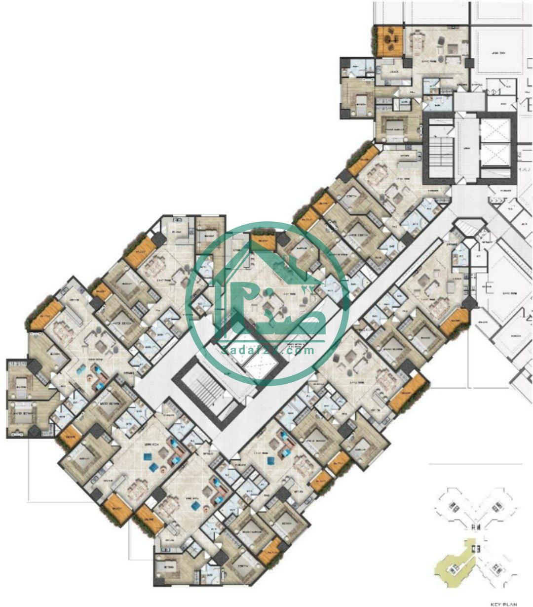 پلان نقشه پروژه نخل بلوار کوهک