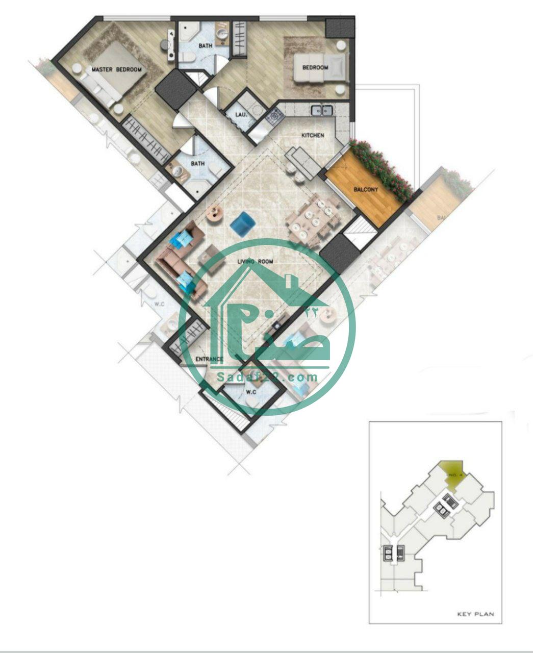 پلان نقشه پروژه نخل بلوار کوهک