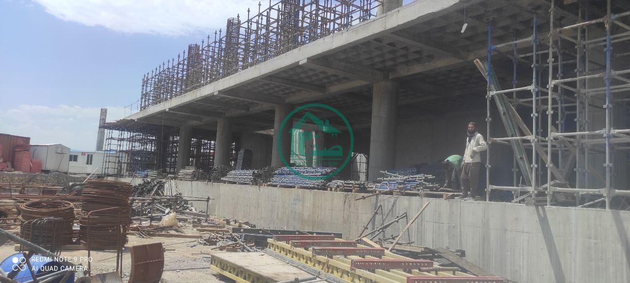 سقف طبقه دوم پروژه شمشاد سایت پارک