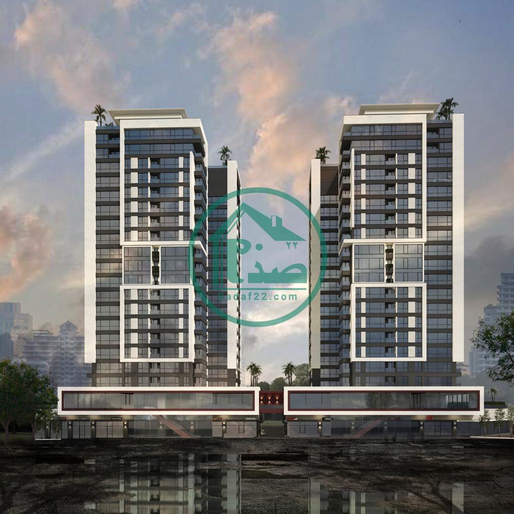 نمای برج های تندیس اقاقیا