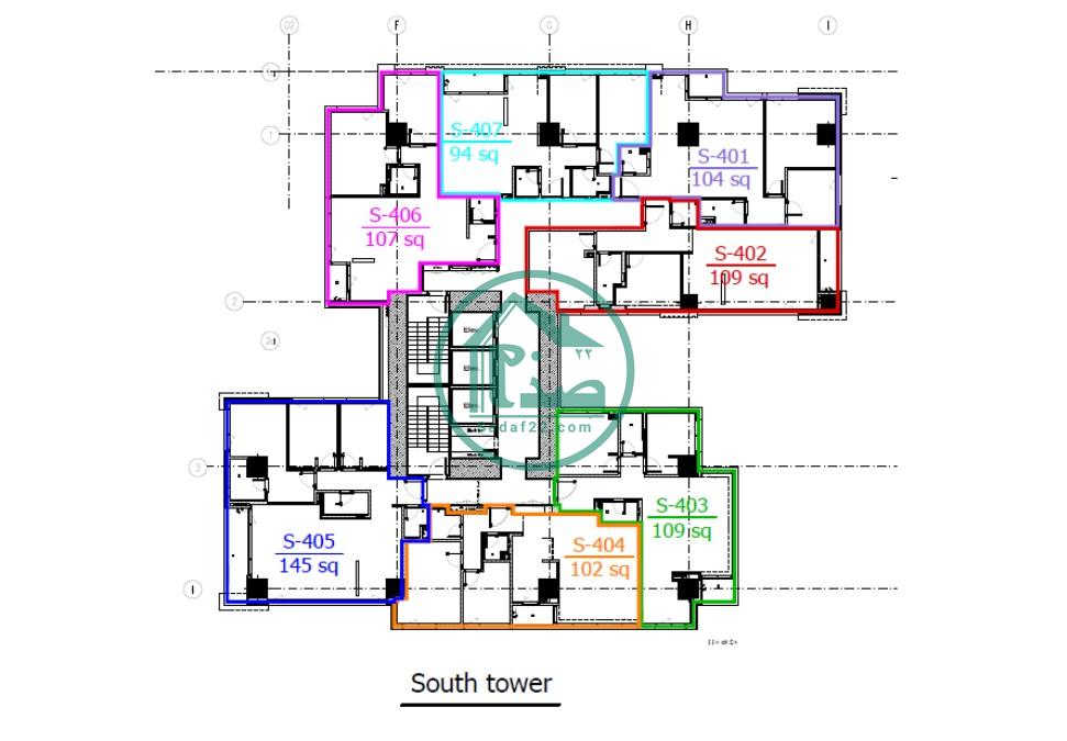 پلان نقشه های پروژه تندیس اقاقیا چیتگر