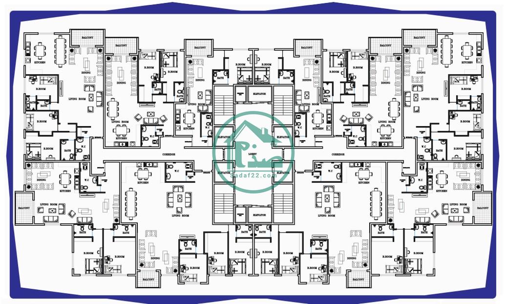 نقشه دوبعدی واحدهای الماس مرواریدشهر