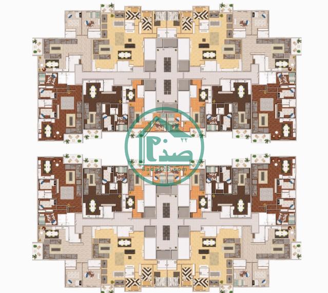 پلان طبقات پروژه الماس