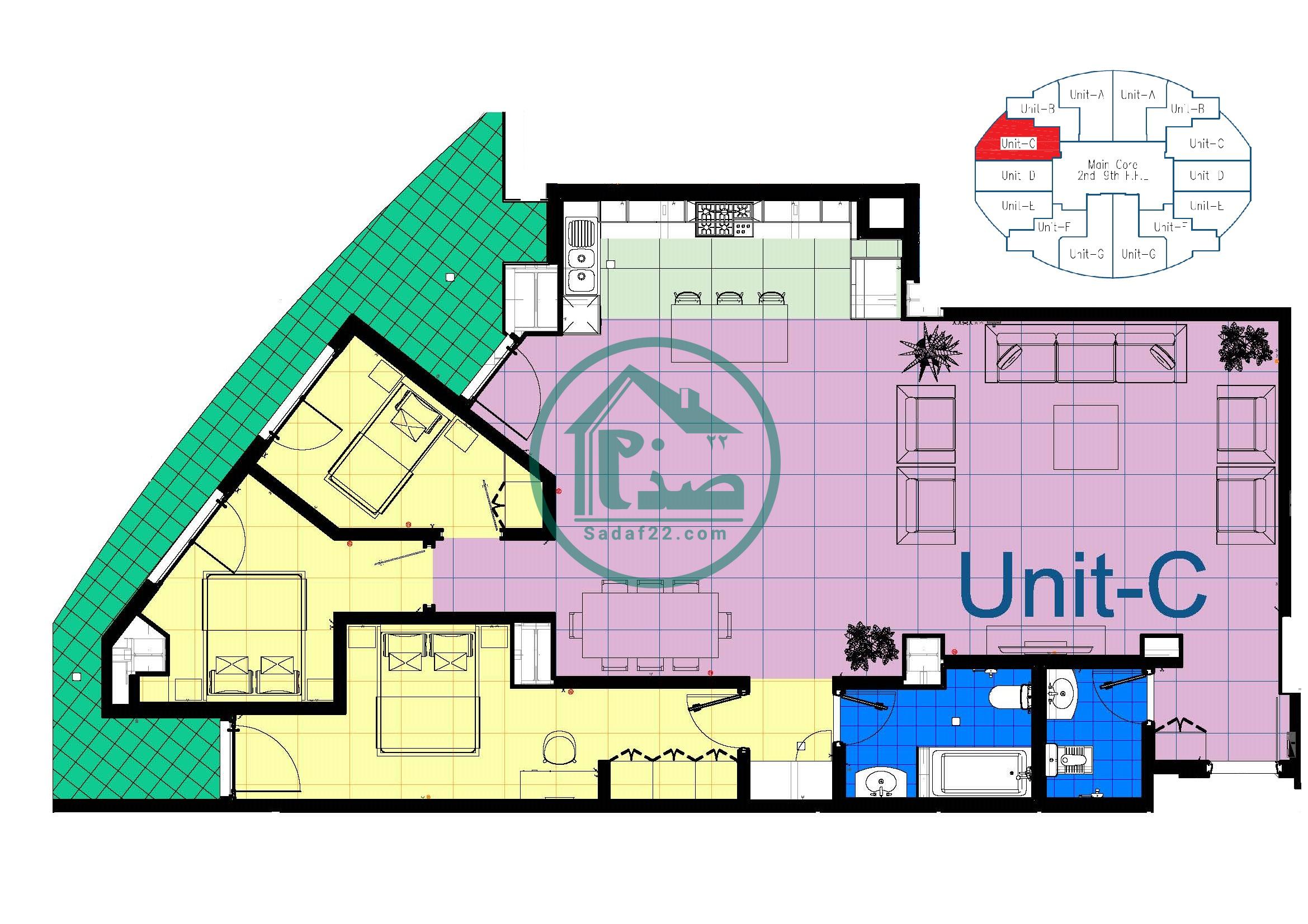 پلان چیدمان پروژه نارنج8-نپاسازه