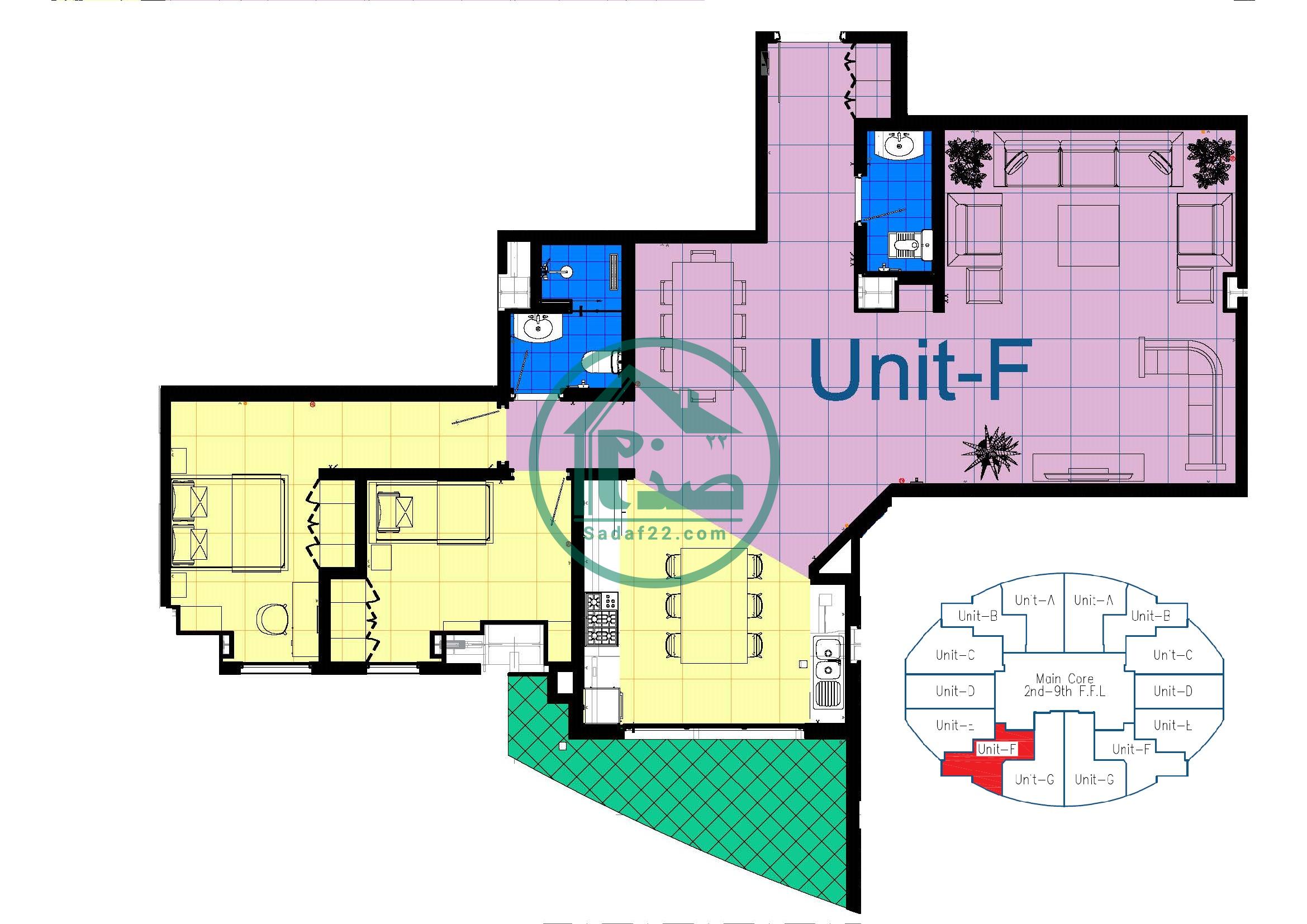 پلان چیدمان پروژه نارنج8-نپاسازه