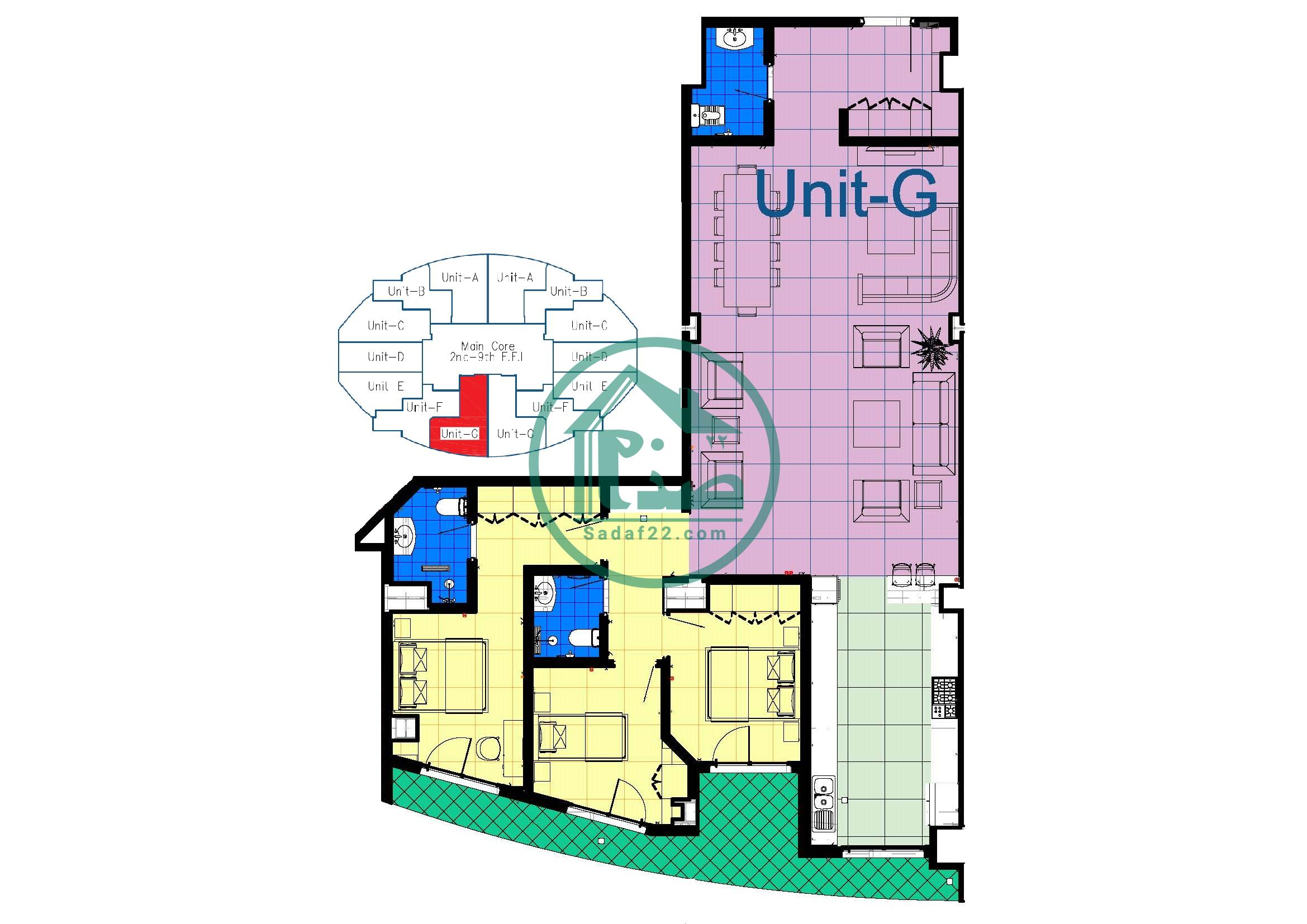 پلان چیدمان پروژه نارنج8-نپاسازه