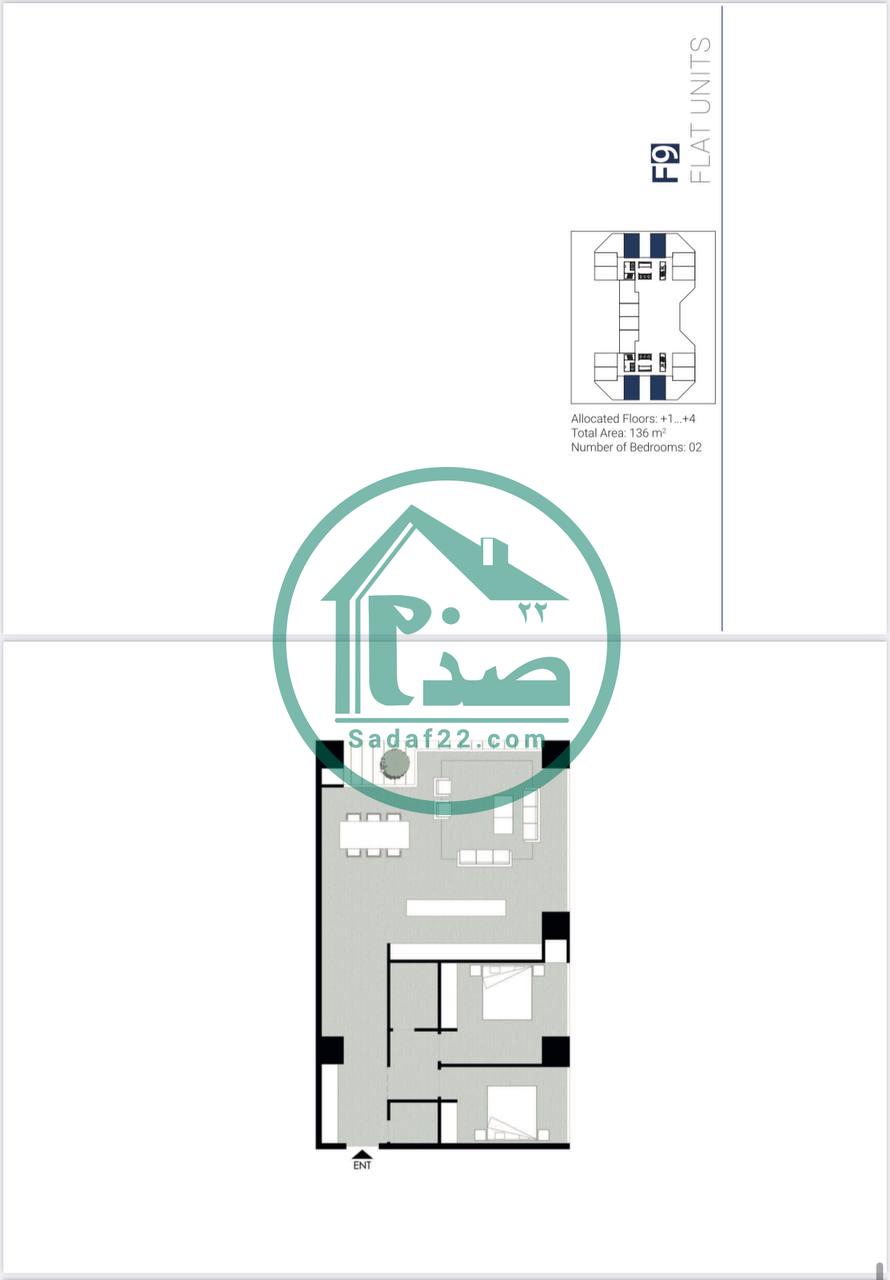 نقشه واحدهای پروژه چهاردخت لوتوس دریاچه
