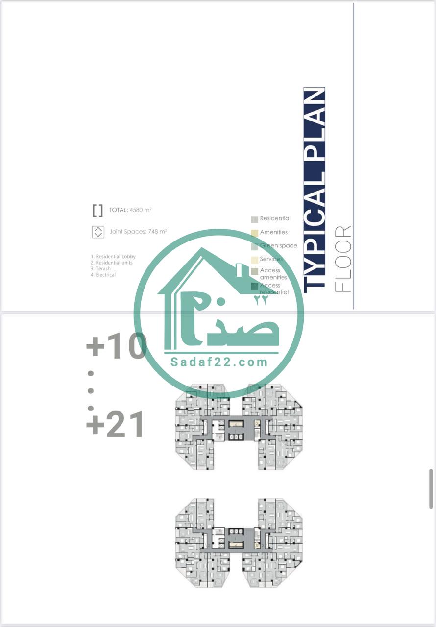 نقشه واحدهای پروژه چهاردخت لوتوس دریاچه