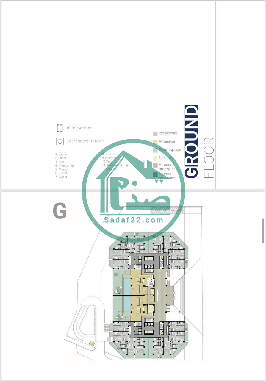 نقشه واحدهای پروژه چهاردخت لوتوس دریاچه