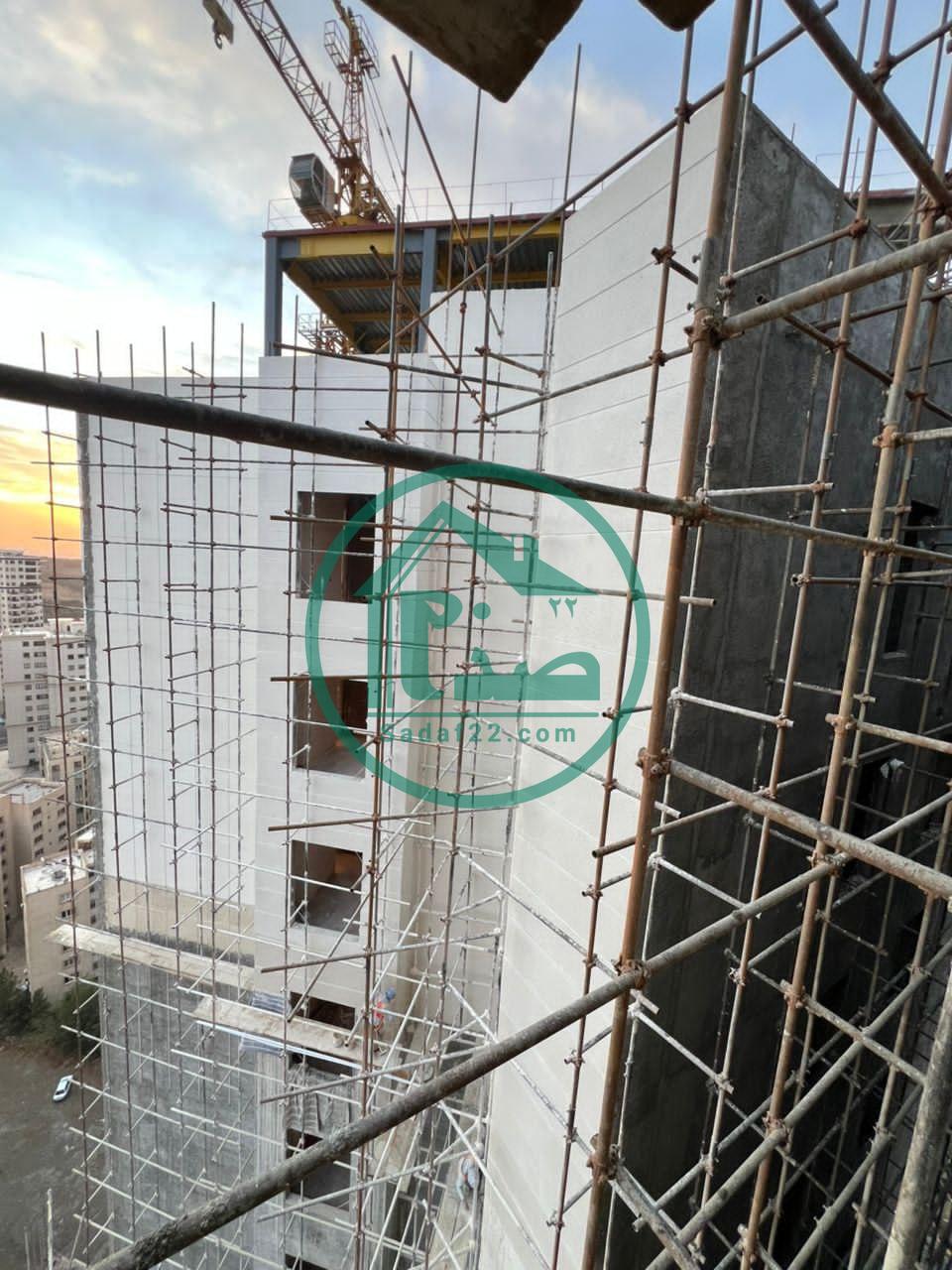 انجام سفید کاری نما پروژه آفتاب مهتاب نفت-آبان 1403