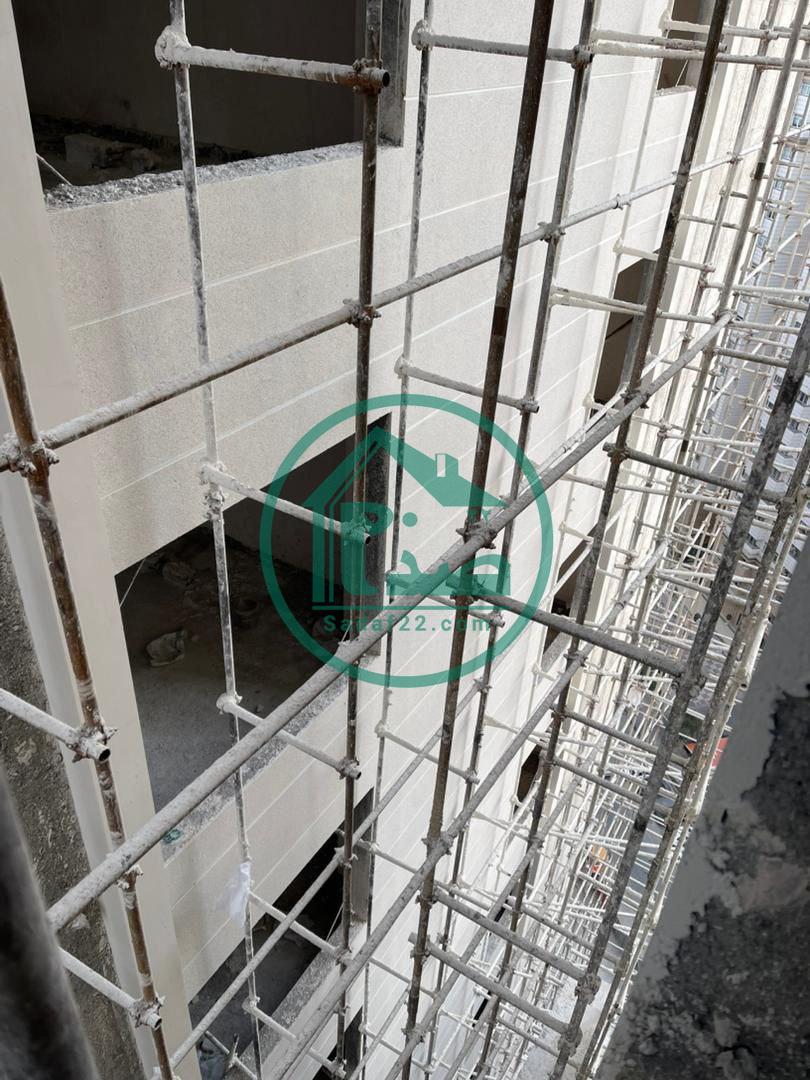 مراحل انجام نما و نازک کاری پروژه آفتاب مهتاب نفت-زمستان 1403