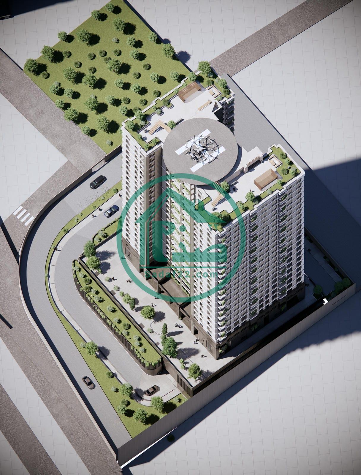 نمای 3D پروژه هزاره سوم 2 تعاونی انبوه سازی کیان