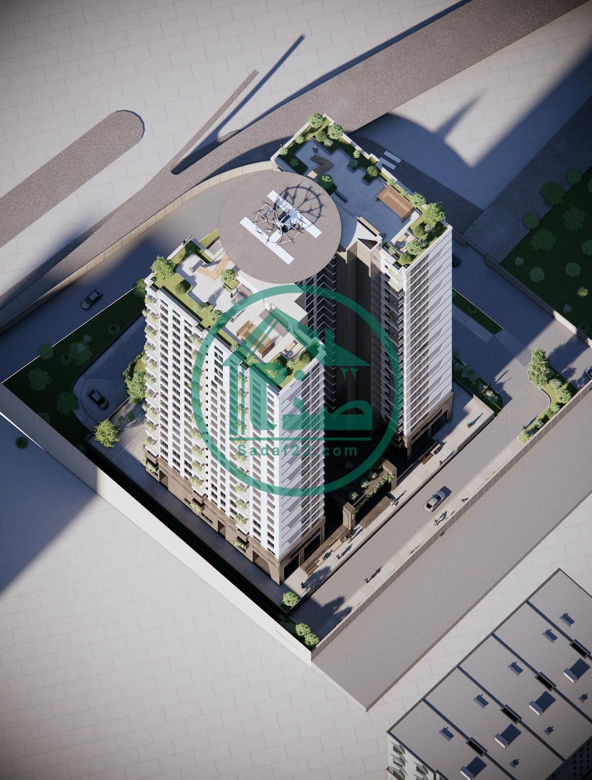 نمای 3D پروژه هزاره سوم 2 تعاونی انبوه سازی کیان