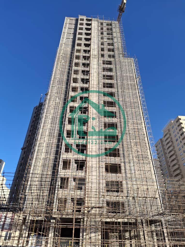 مراحل انجام نما و نازک کاری پروژه آفتاب مهتاب نفت-زمستان 1403