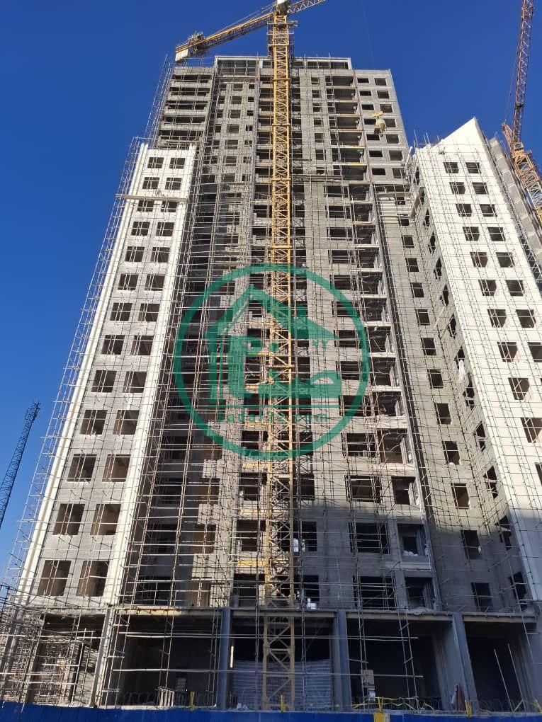 مراحل انجام نما و نازک کاری پروژه آفتاب مهتاب نفت-زمستان 1403