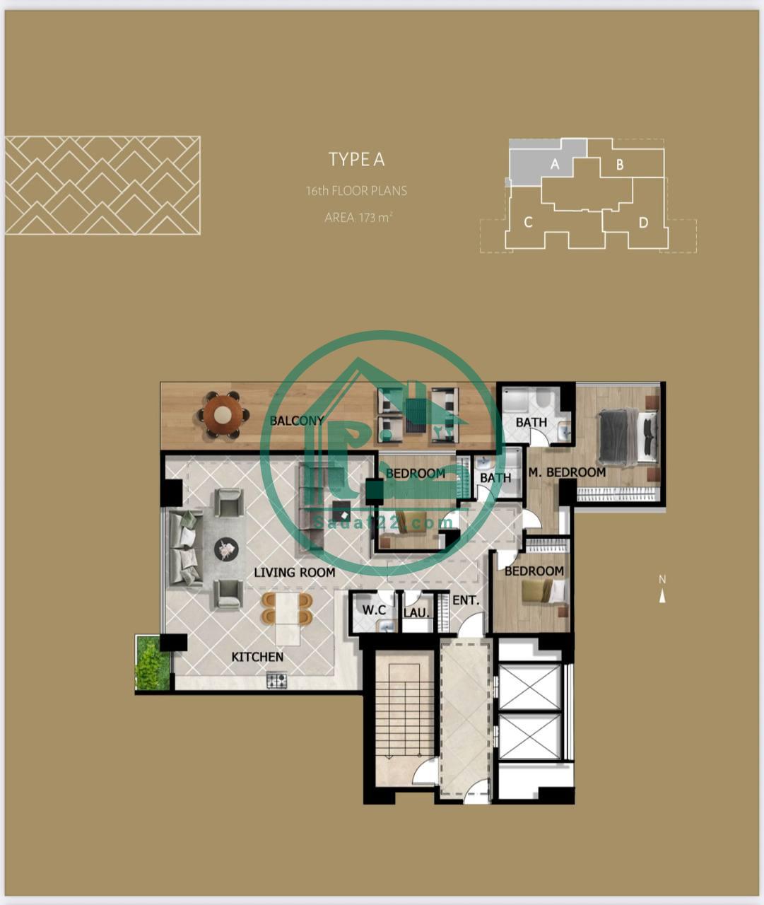 پلان جدید واحدهای پروژه امپریال پالاس کوهک