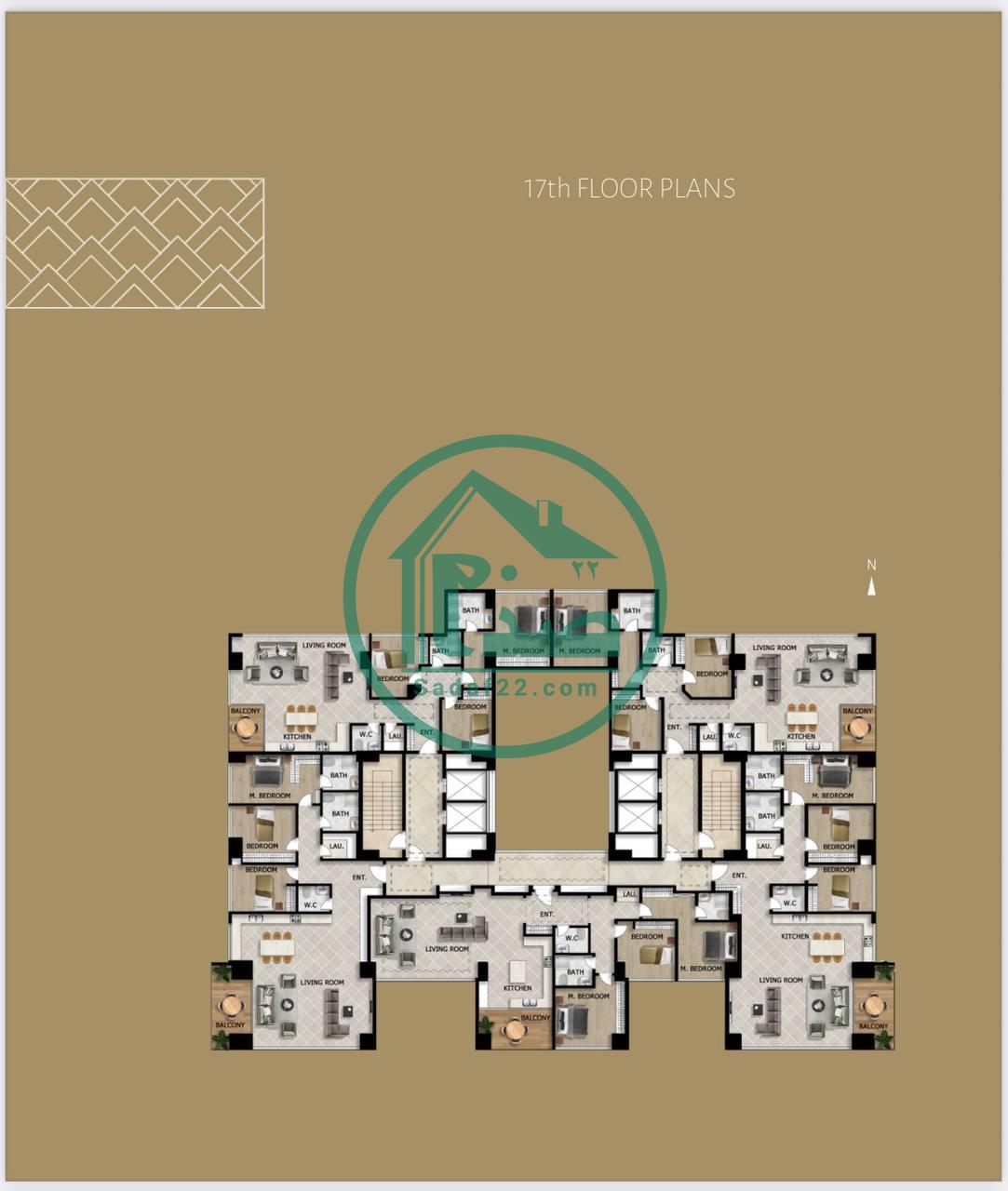 پلان جدید واحدهای پروژه امپریال پالاس کوهک