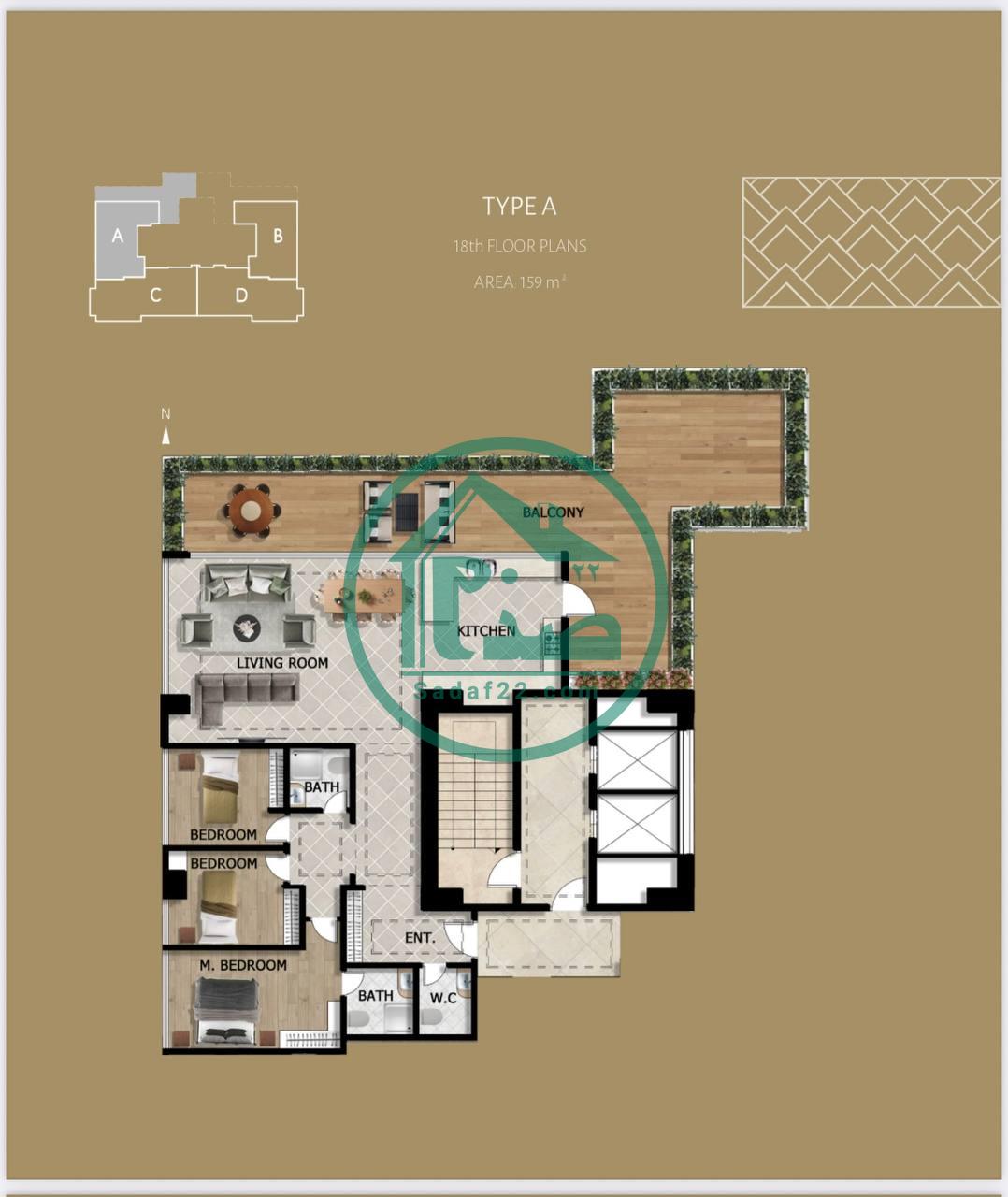 پلان جدید واحدهای پروژه امپریال پالاس کوهک