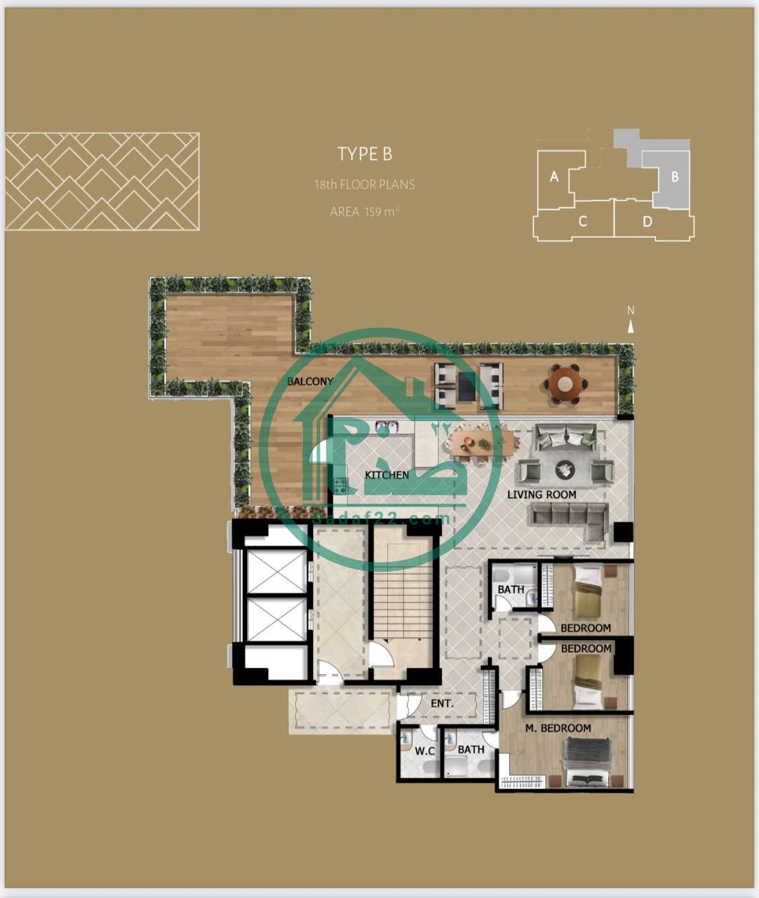 پلان جدید واحدهای پروژه امپریال پالاس کوهک