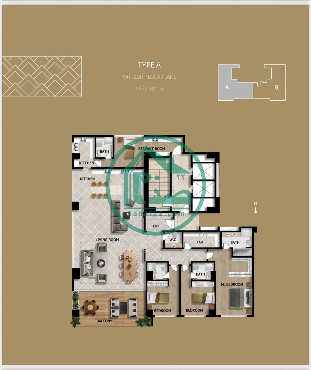 پلان جدید واحدهای پروژه امپریال پالاس کوهک
