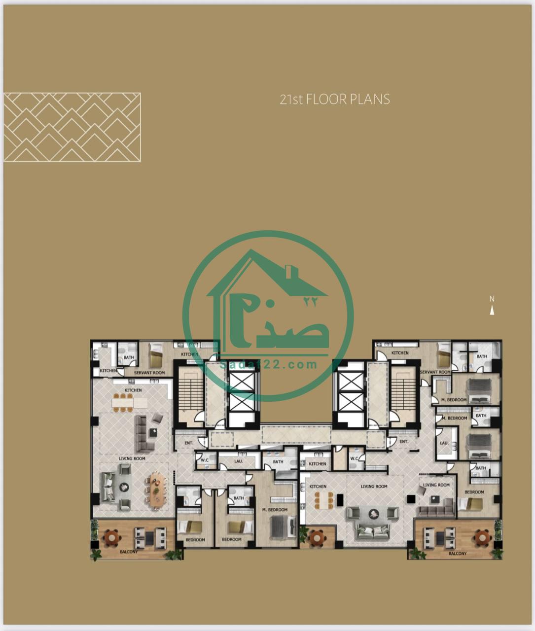 پلان جدید واحدهای پروژه امپریال پالاس کوهک