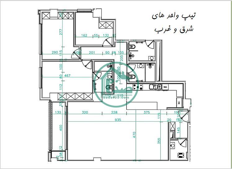 نقشه واحدهای پروژه نارنجستان 5
