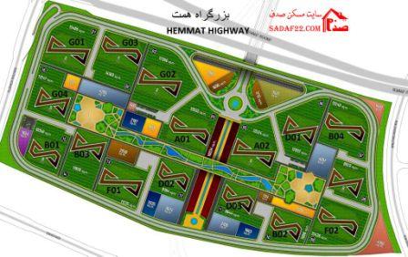 پلان کلی پهنه بی سهام های شهرک چیتگر