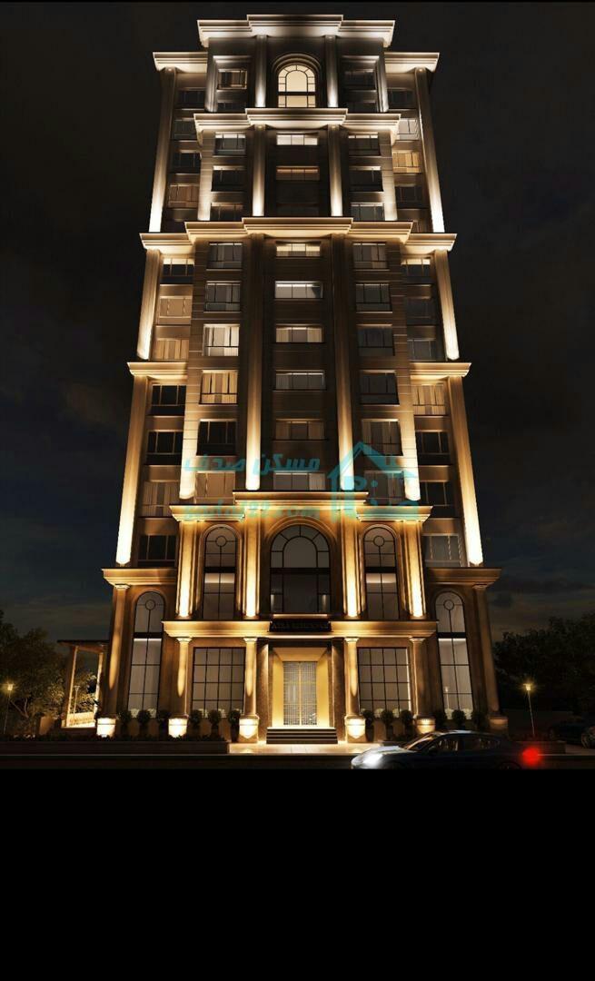 نمای شب برج آترا منطقه 22